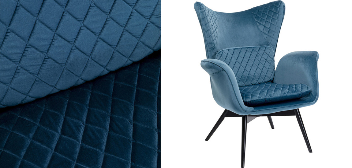 Кресло Blue Velvet Throne