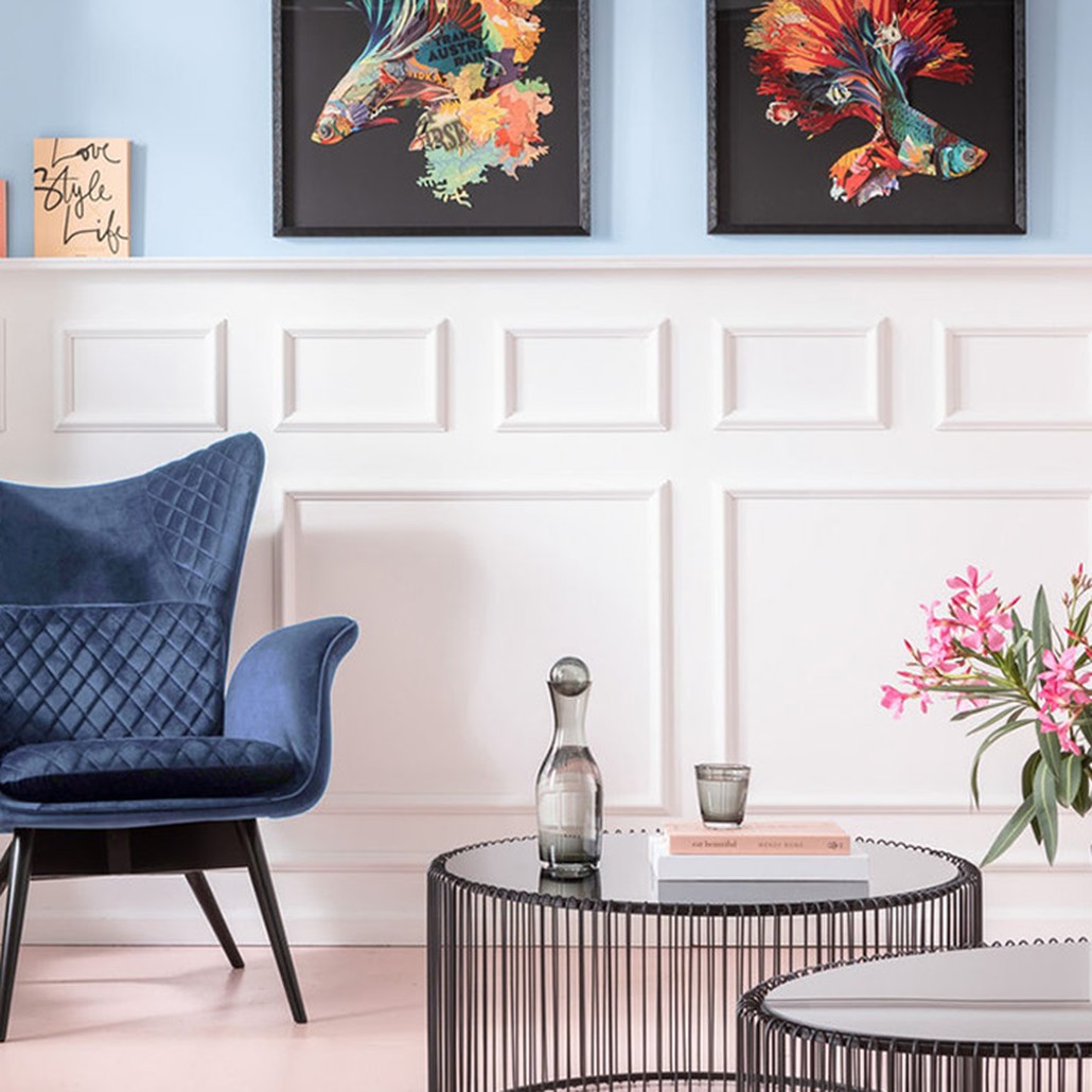 Кресло Blue Velvet Throne