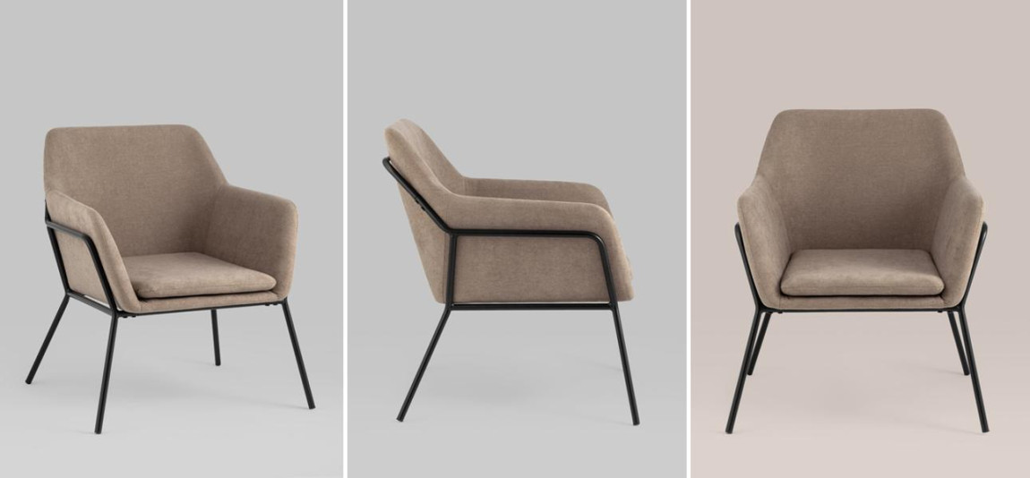 Кресло Branwen цвет бежевый