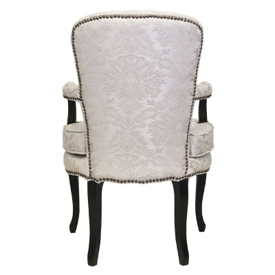 Кресло c растительным орнаментом Aubrey Classical Armchair beige jacquard