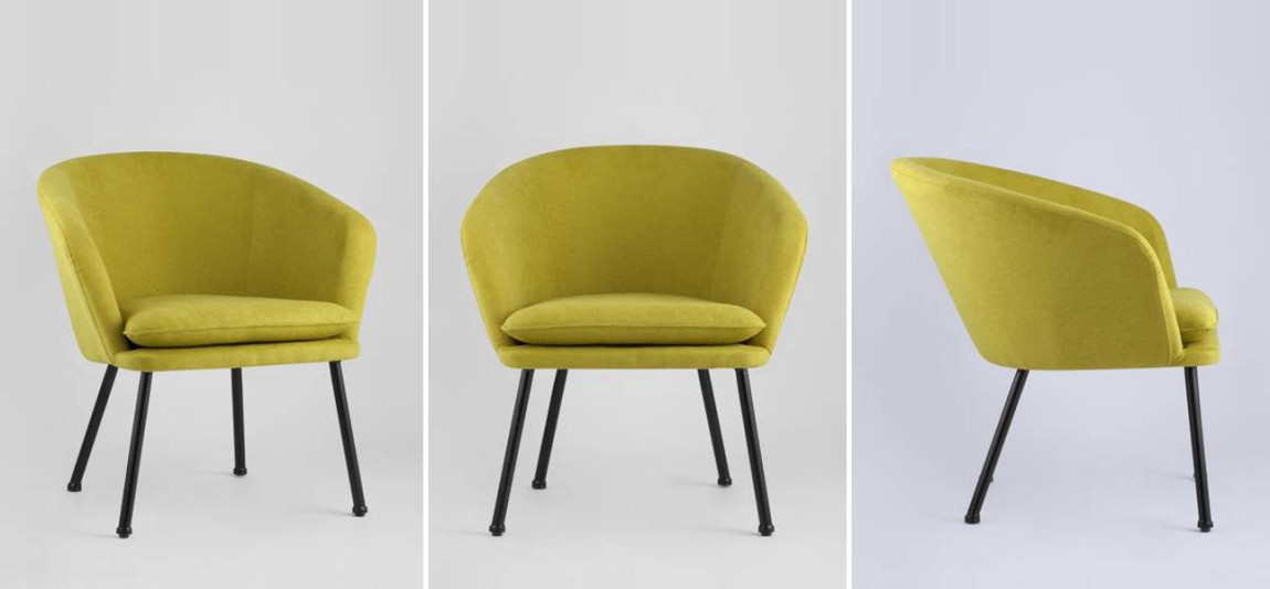 Кресло Calisto цвет желтый