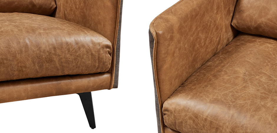 Кресло Caramel Leather & Textiles Armchair