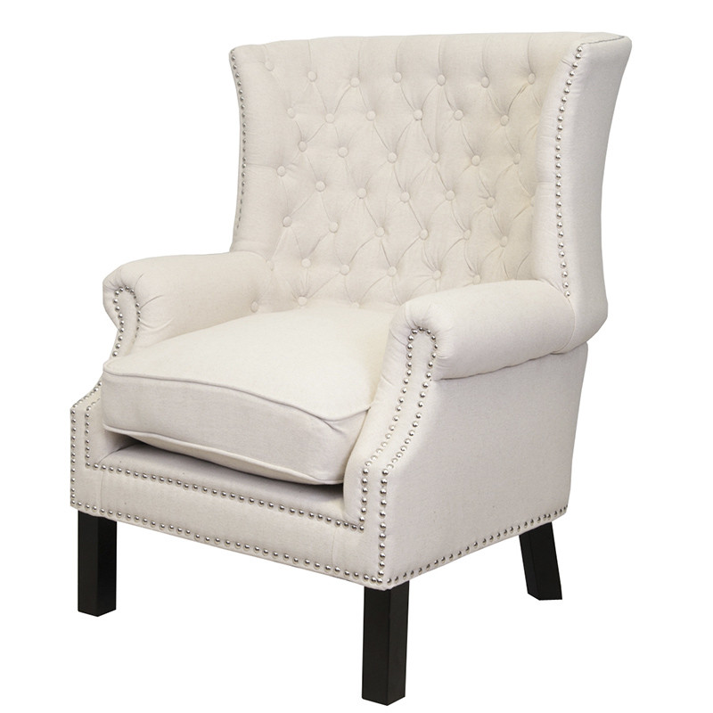 Кресло Charlie Armchair beige flax