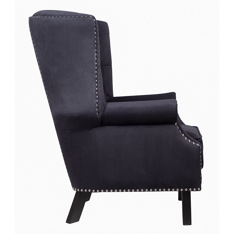 Кресло Charlie Armchair black velour