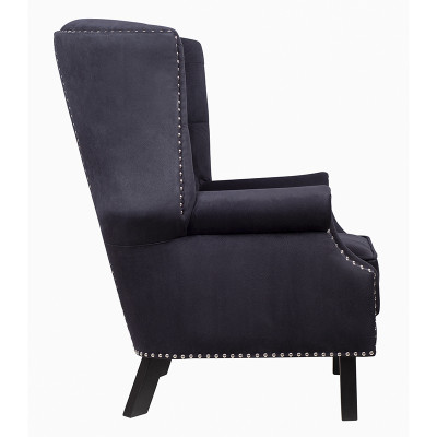 Кресло Charlie Armchair black velour