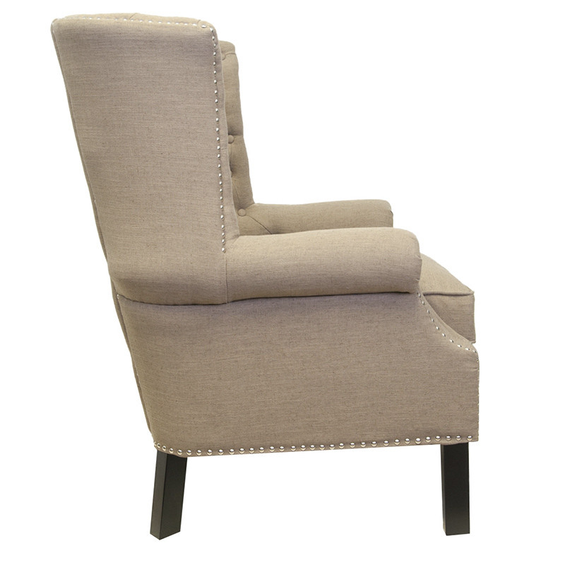 Кресло Charlie Armchair brown flax