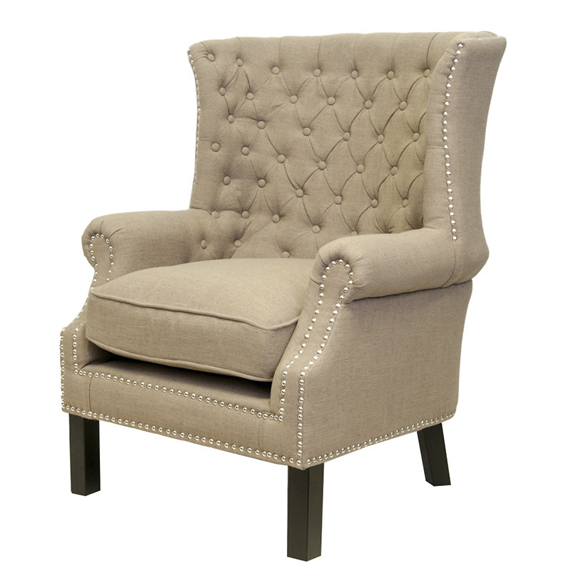 Кресло Charlie Armchair brown flax