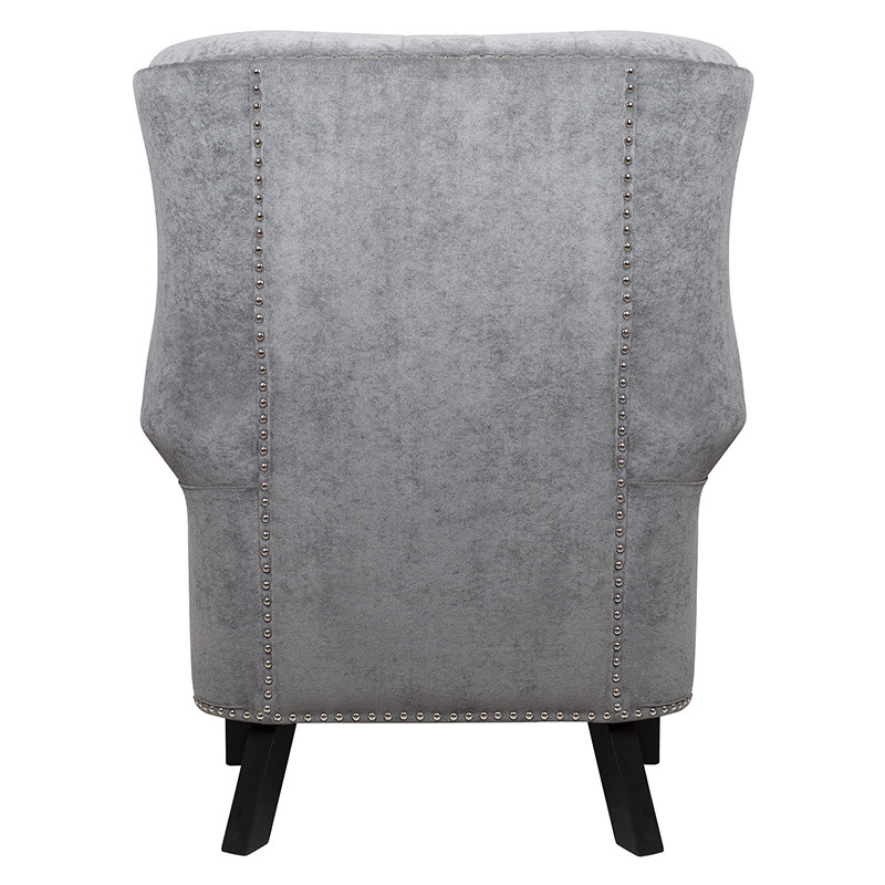 Кресло Charlie Armchair grey velour