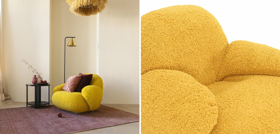 Кресло Chloe Yellow Armchair