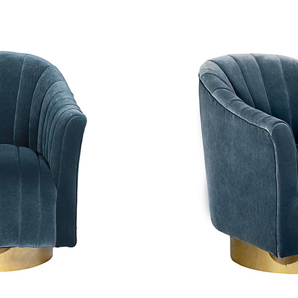 Кресло Civic Space BLUE VELOUR