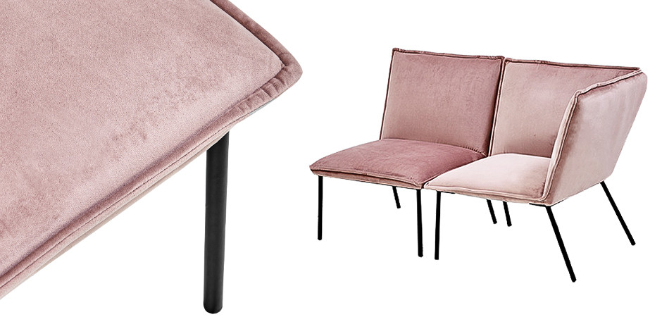 Кресло Corner Armchair Single pink