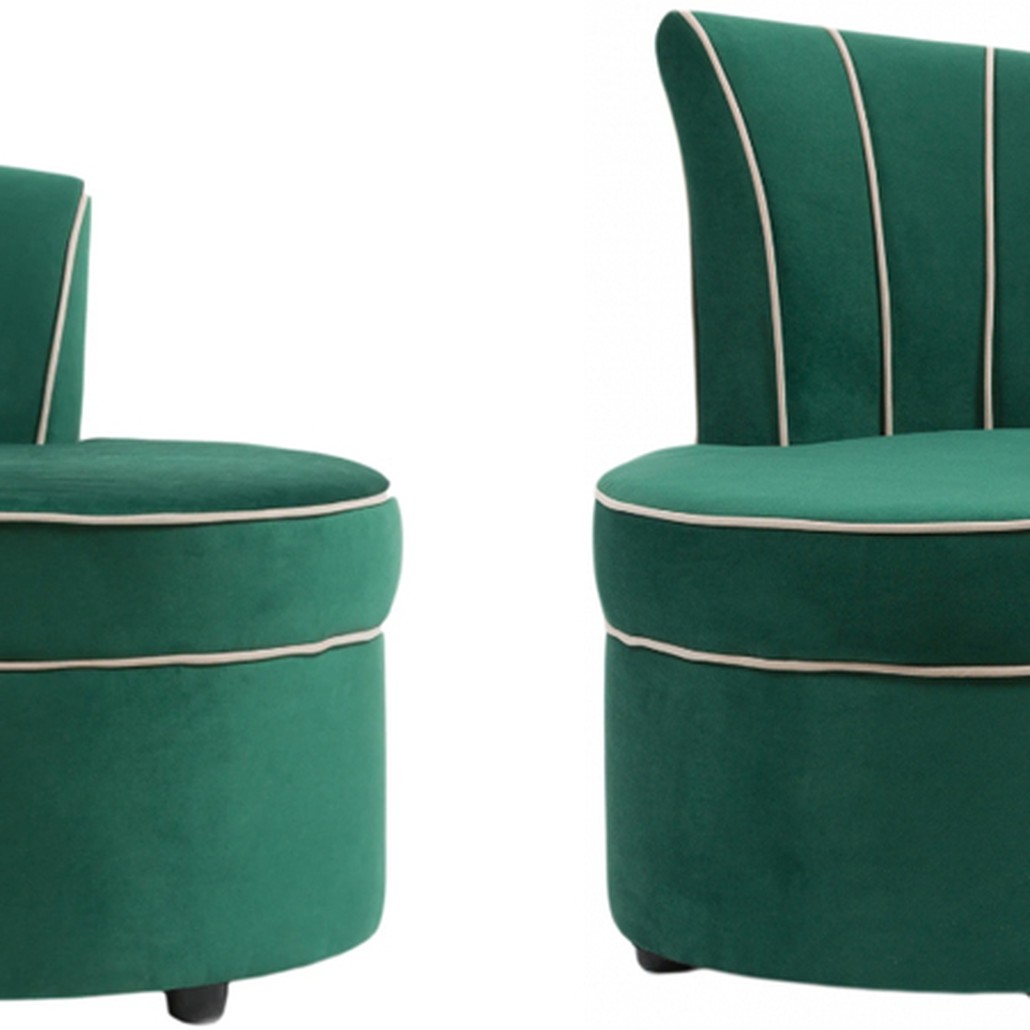 Кресло Curly Backrest Green