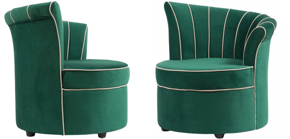 Кресло Curly Backrest Green