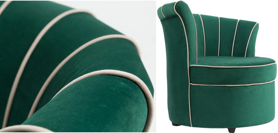 Кресло Curly Backrest Green