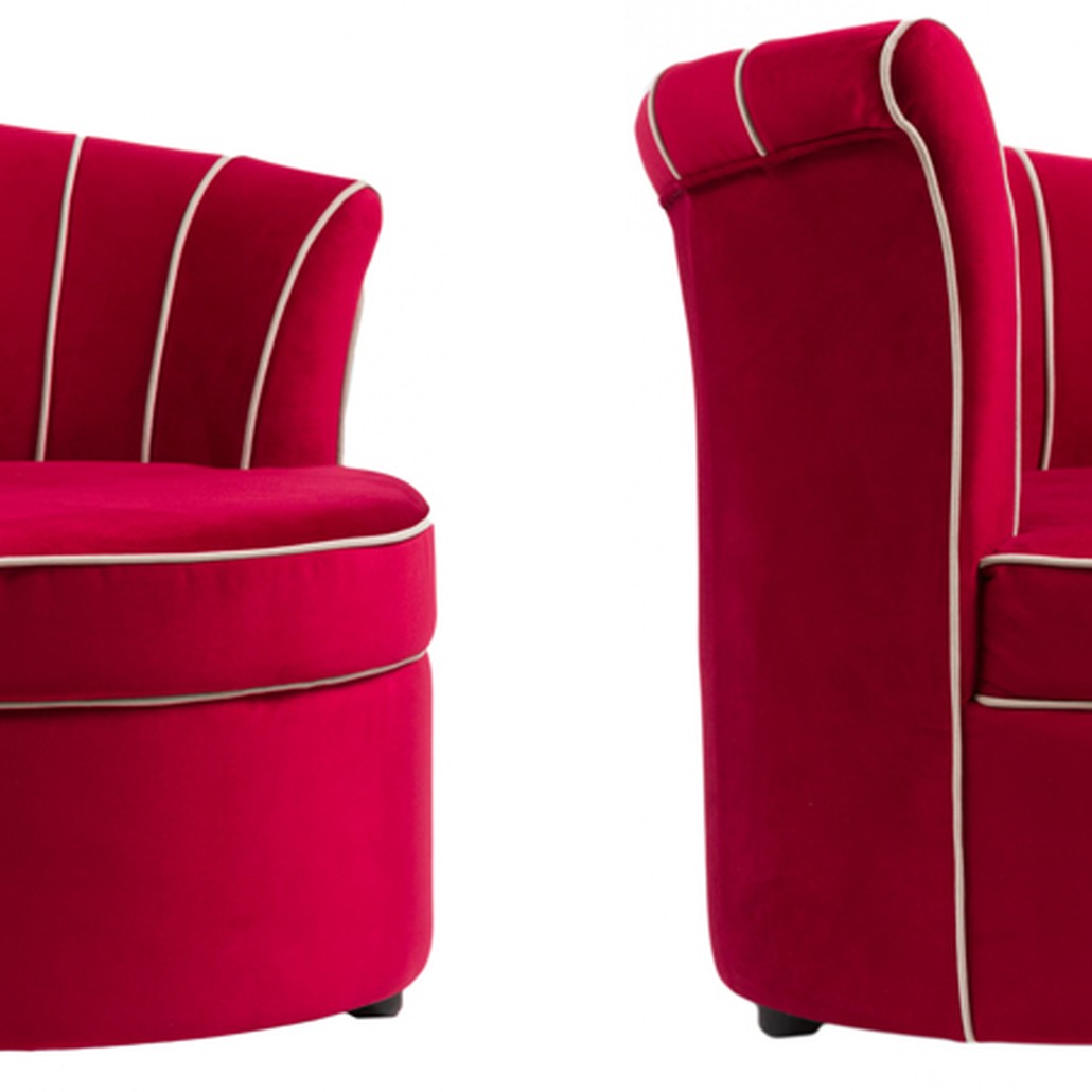 Кресло Curly Backrest Red