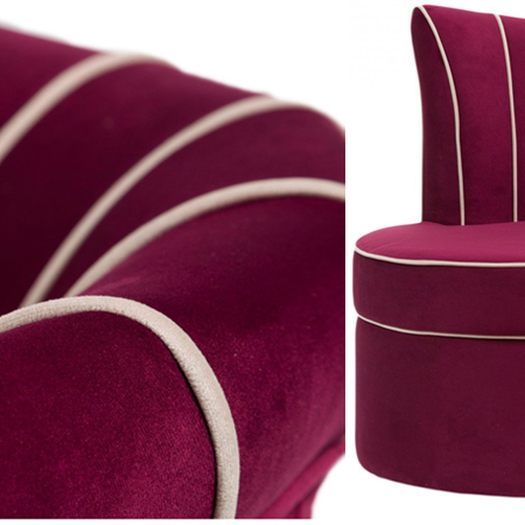 Кресло Curly Backrest Violet