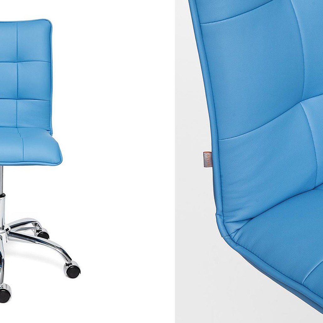 Кресло Deborah eco-leather light blue