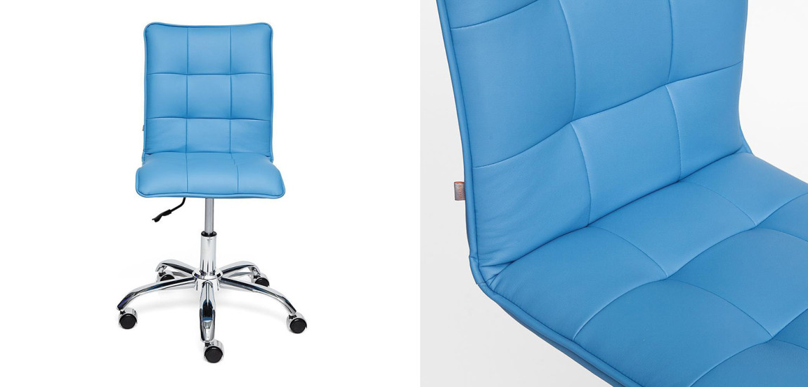 Кресло Deborah eco-leather light blue