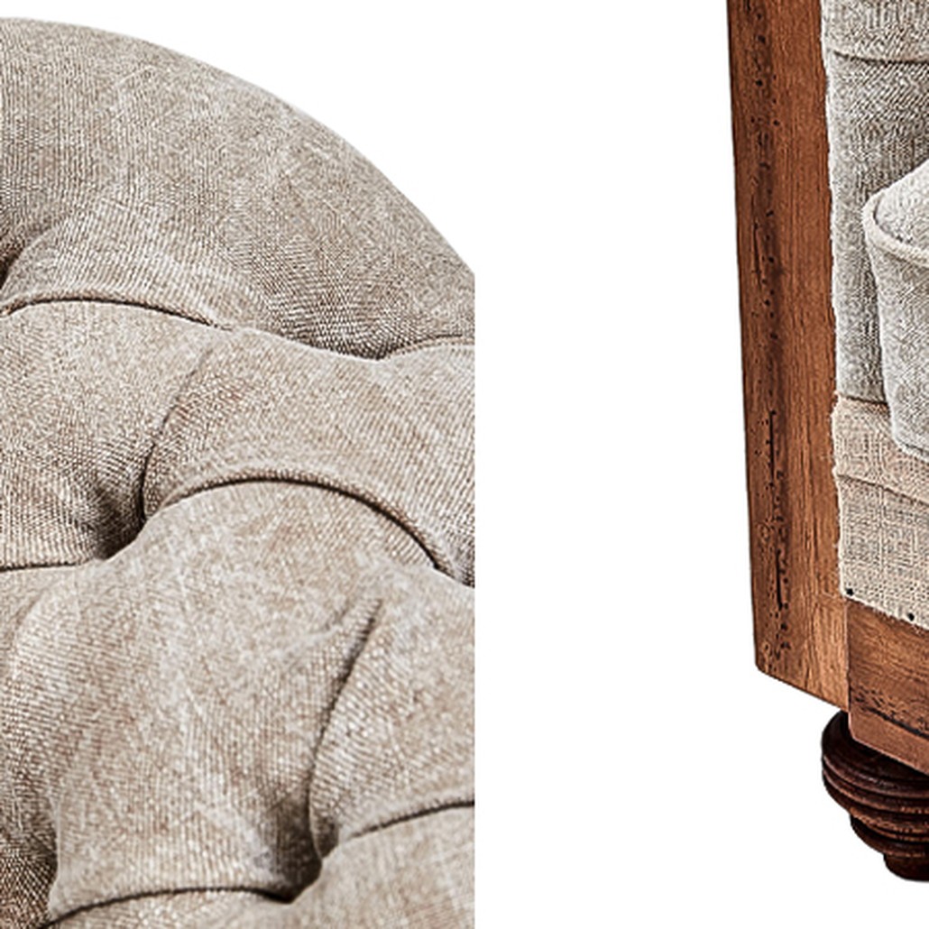 Кресло Deconstructed Chesterfield Armchair Gray