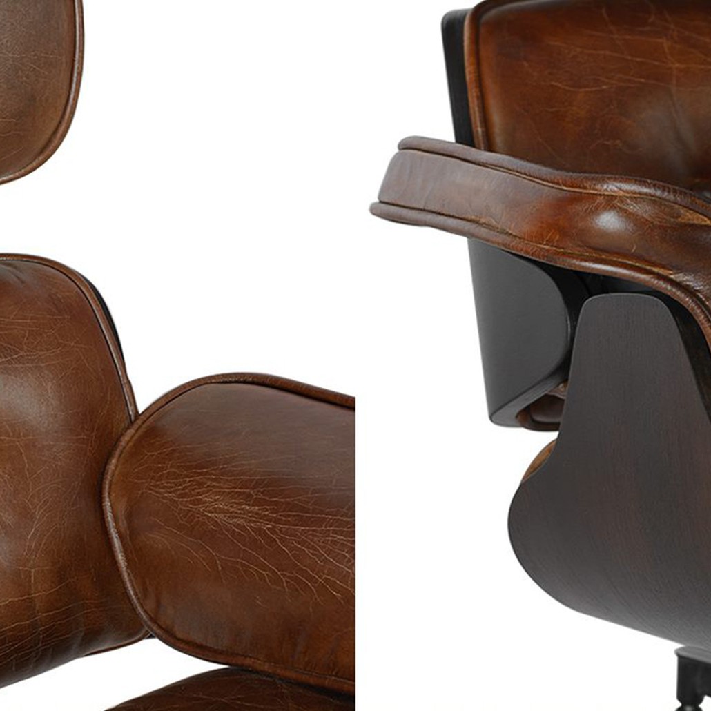 Кресло Eames Lounge Chair & Ottoman brown