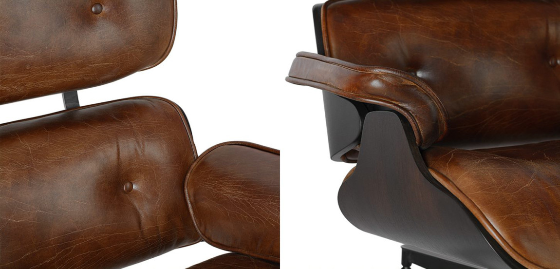 Кресло Eames Lounge Chair & Ottoman brown