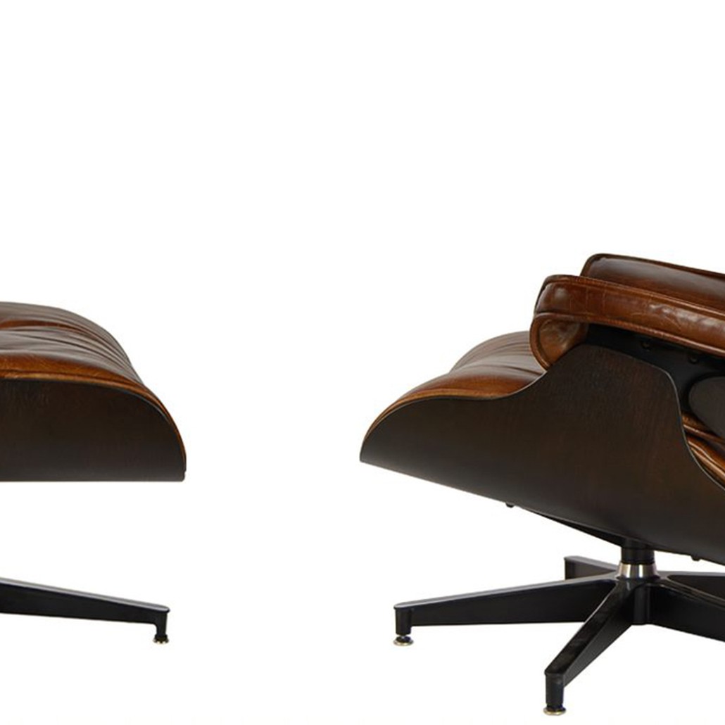 Кресло Eames Lounge Chair & Ottoman brown
