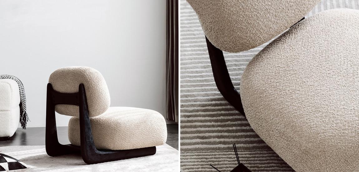 Кресло Eesa Cozy Wood Armchair