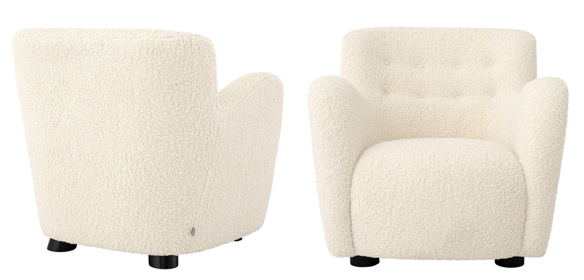 Кресло Eichholtz Chair Bixby White
