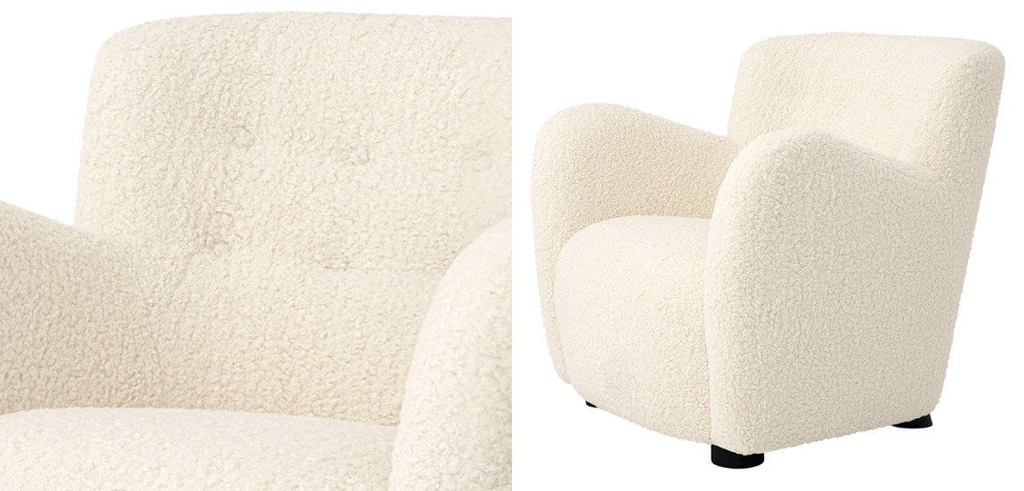 Кресло Eichholtz Chair Bixby White