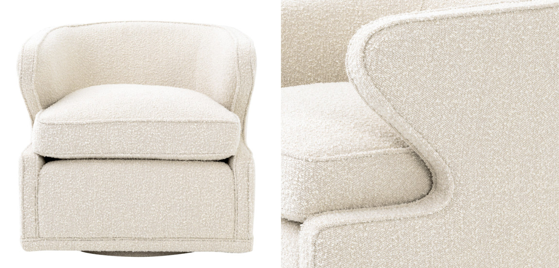 Кресло Eichholtz Chair Dorset Boucle cream