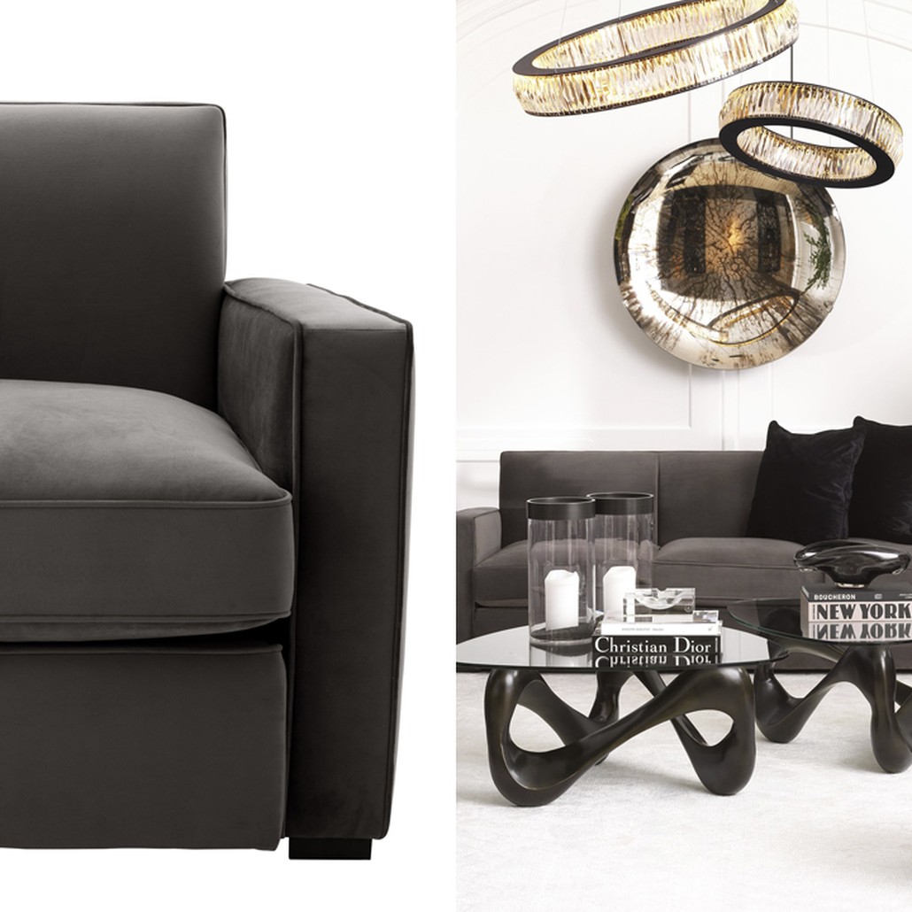 Кресло Eichholtz Chair Edmond grey