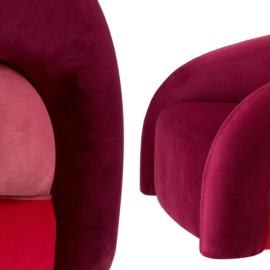 Кресло Eichholtz Chair Novelle Bordeaux Red Velvet
