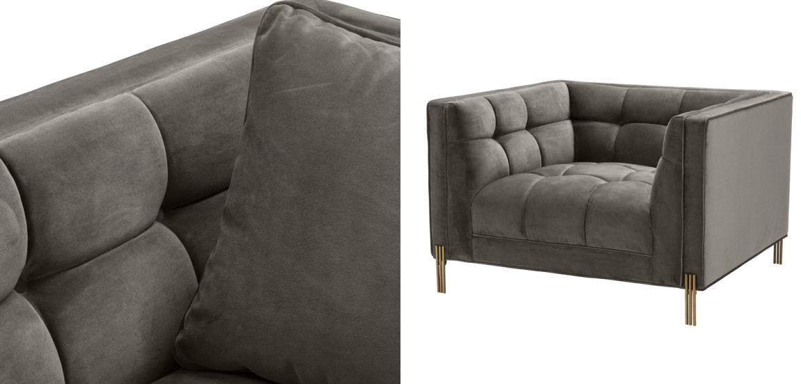 Кресло Eichholtz Chair Sienna grey
