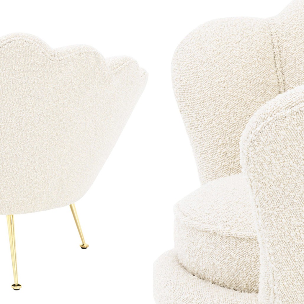 Кресло Eichholtz Chair Trapezium Boucle cream