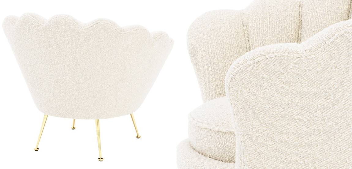 Кресло Eichholtz Chair Trapezium Boucle cream