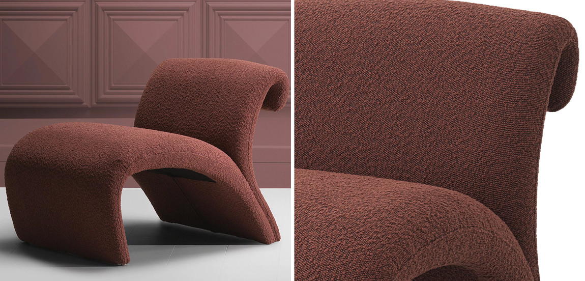 Кресло Eichholtz Chair Vignola Boucle Rouge