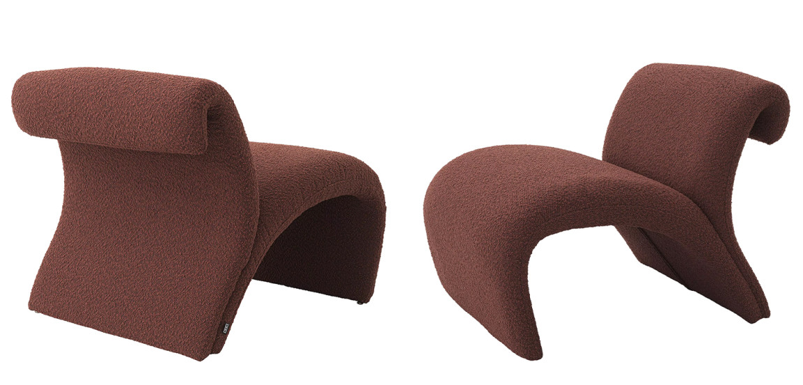 Кресло Eichholtz Chair Vignola Boucle Rouge