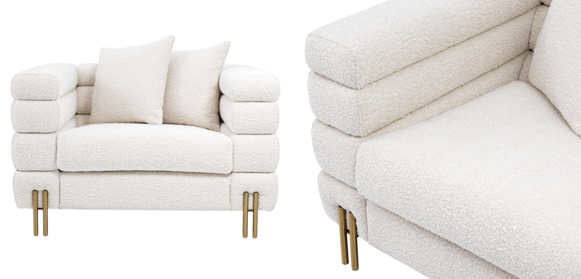 Кресло Eichholtz Chair York Boucle cream