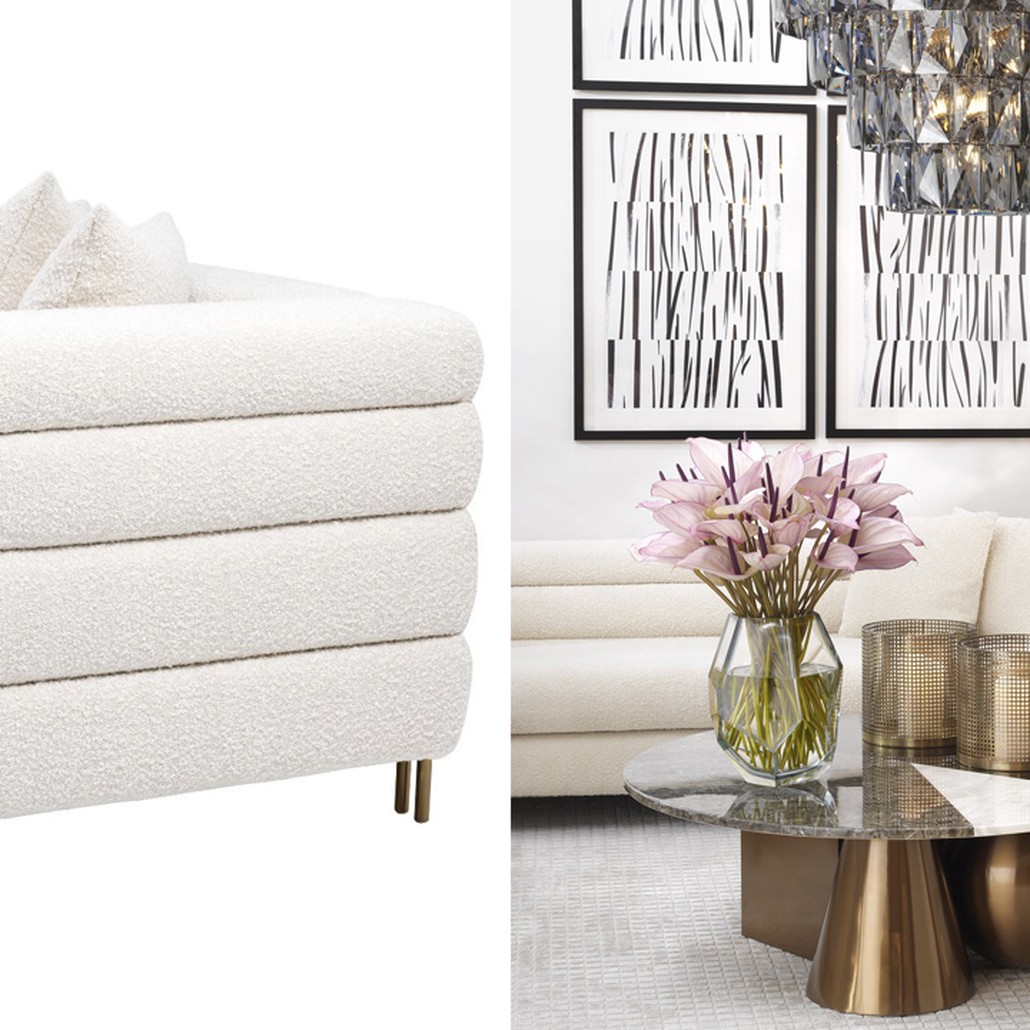 Кресло Eichholtz Chair York Boucle cream