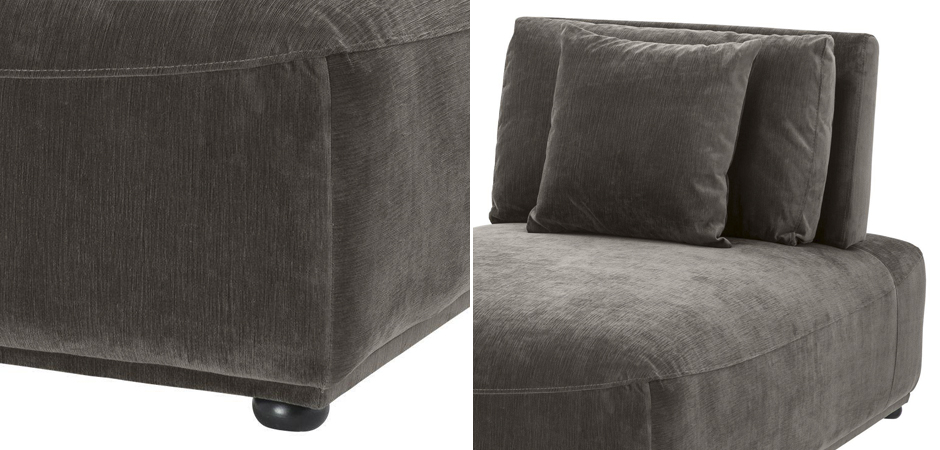 Кресло Eichholtz Chaise Longue Mondial Granite grey