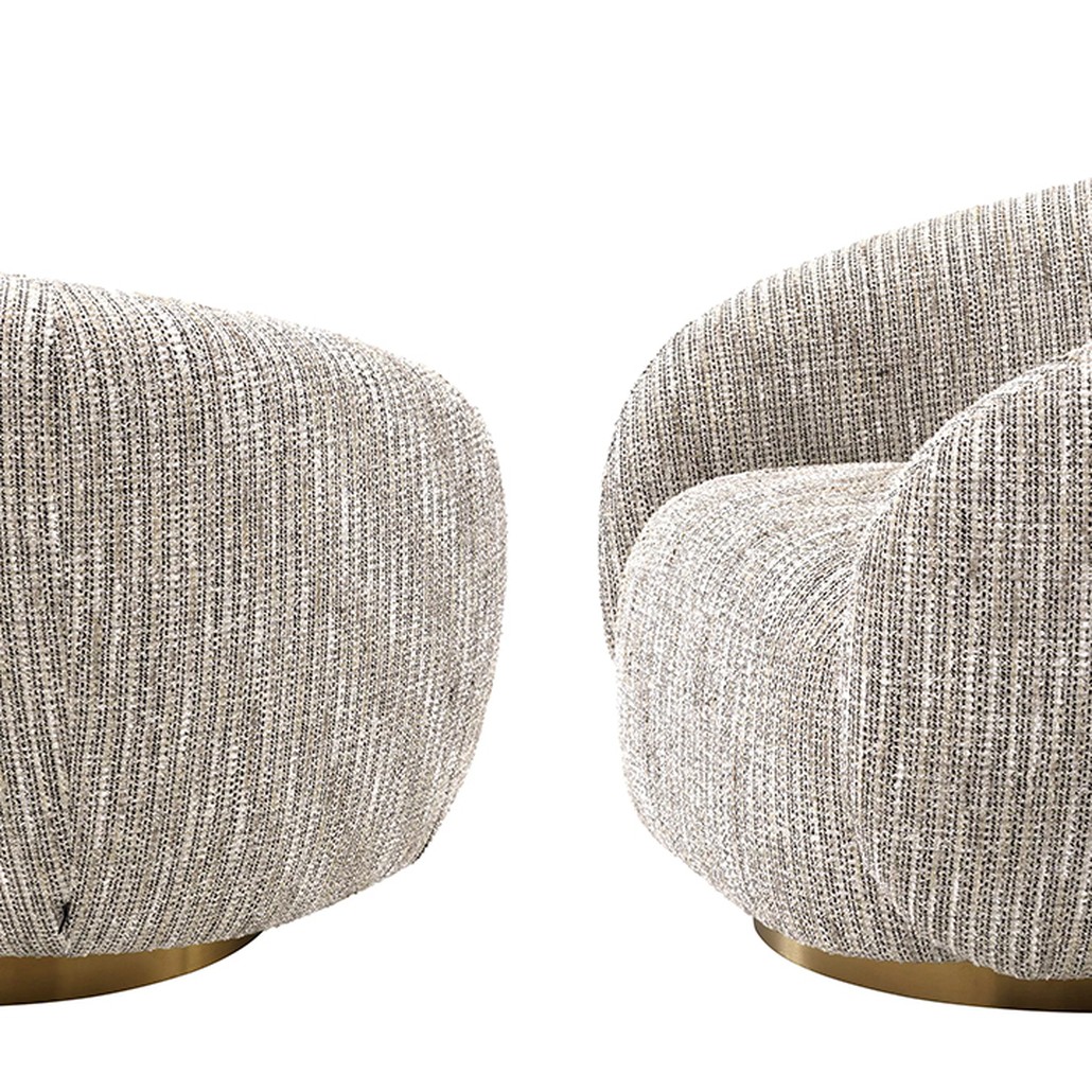 Кресло Eichholtz Swivel Chair Brice Mademoiselle Beige
