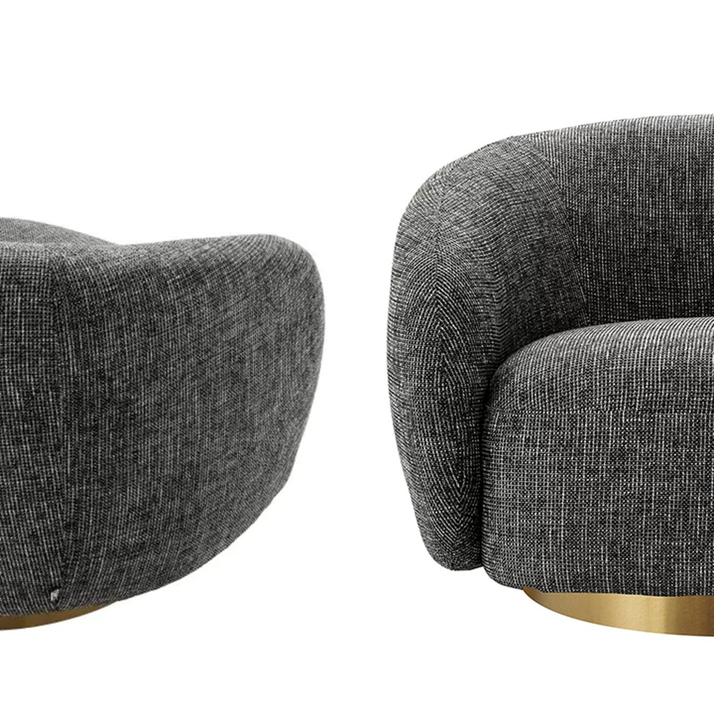 Кресло Eichholtz Swivel Chair Brice Rocat Black