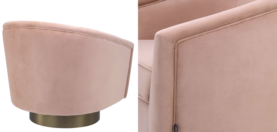 Кресло Eichholtz Swivel Chair Catene nude