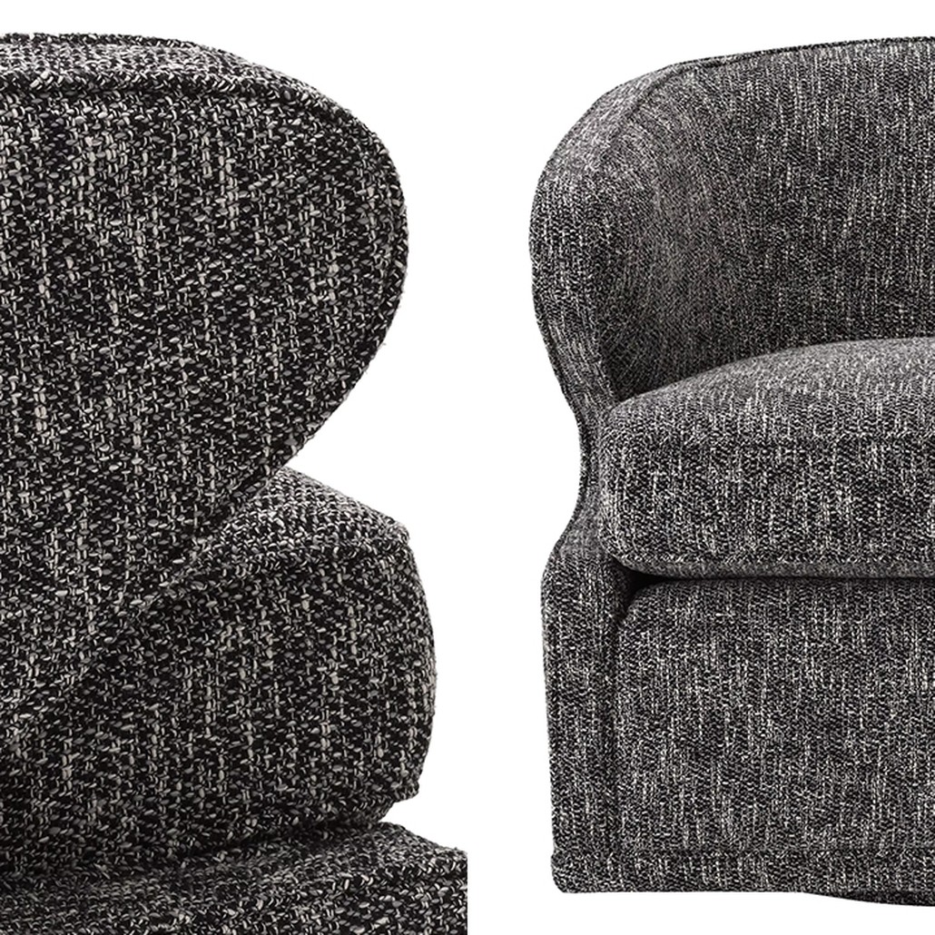 Кресло Eichholtz Swivel Chair Dorset Cambon Black