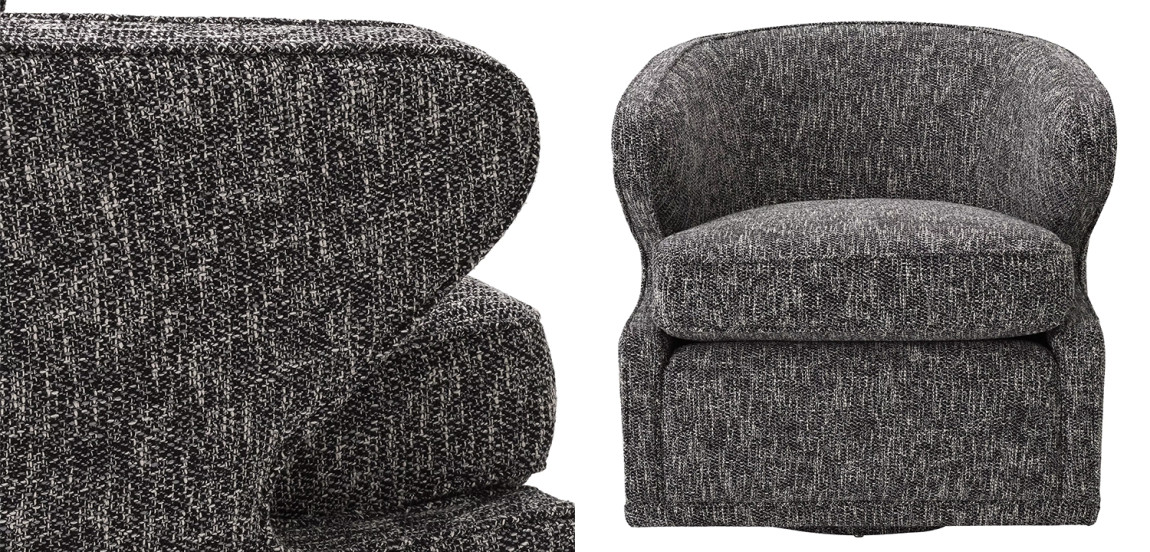 Кресло Eichholtz Swivel Chair Dorset Cambon Black