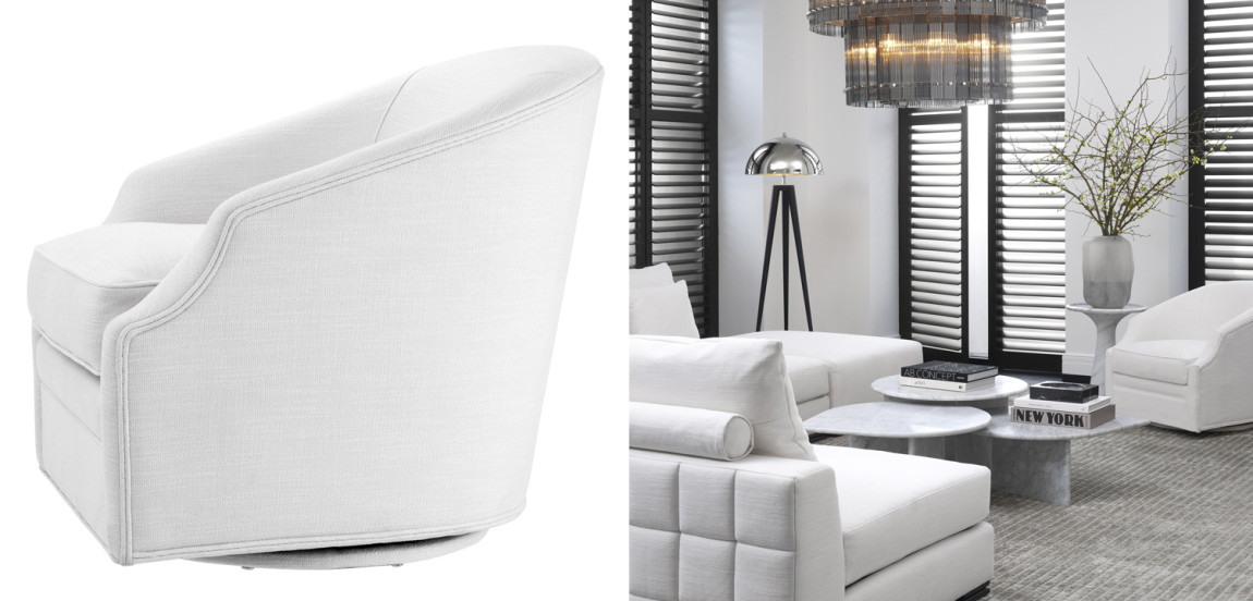 Кресло Eichholtz Swivel Chair Gustav