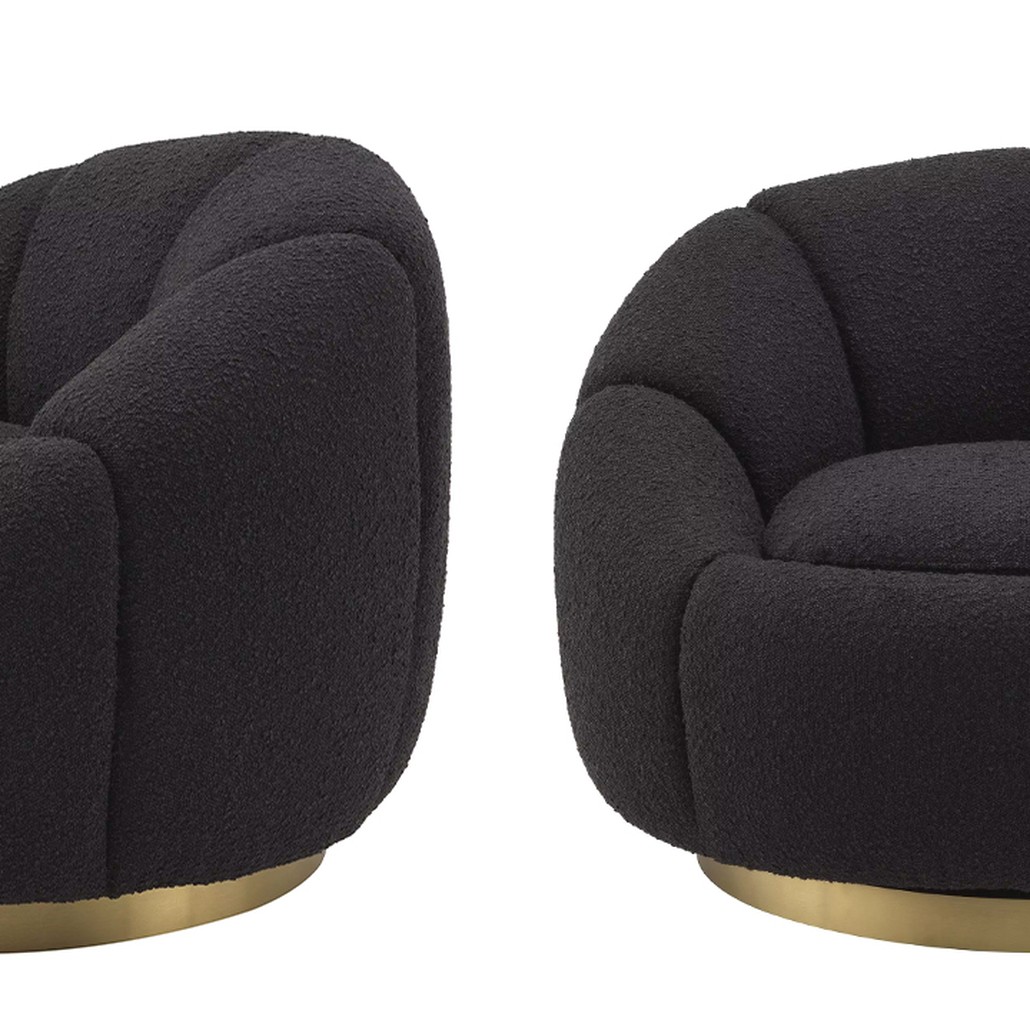 Кресло Eichholtz Swivel Chair Inger Black
