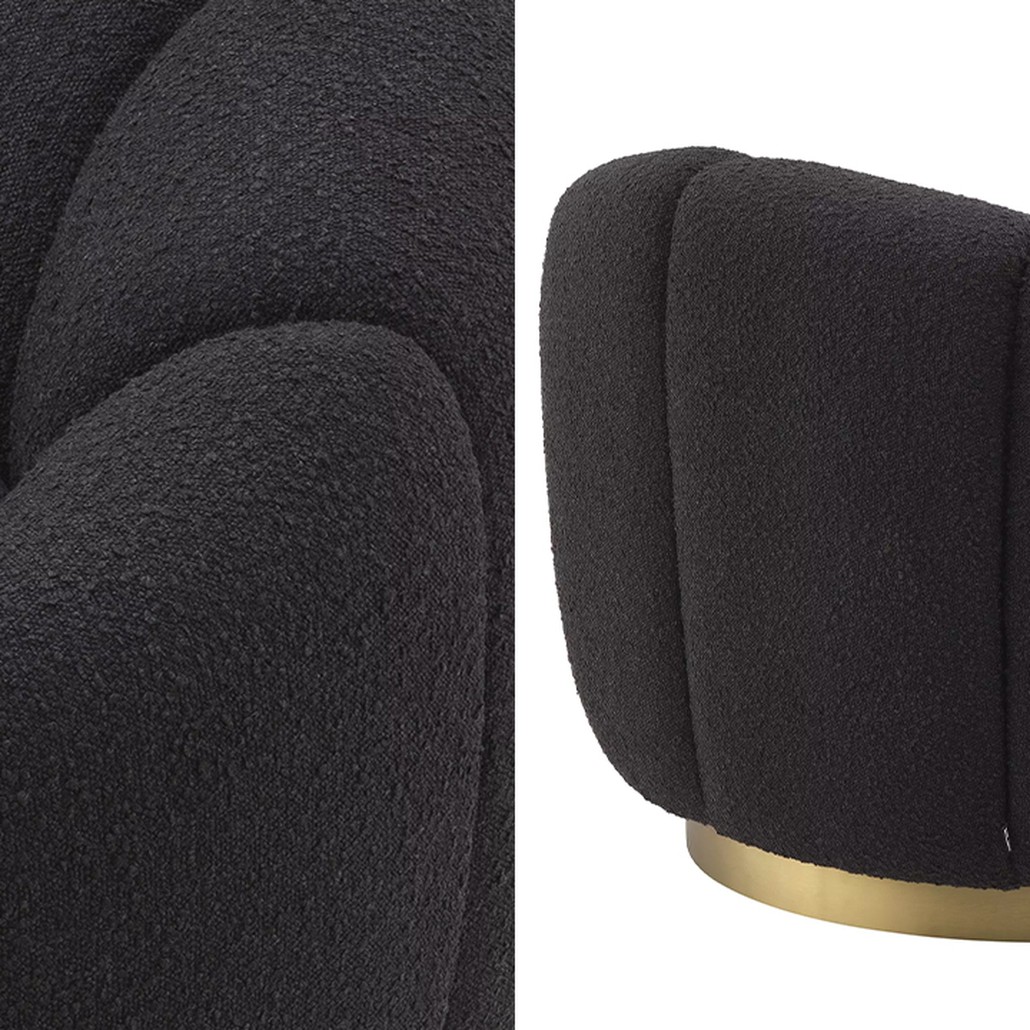 Кресло Eichholtz Swivel Chair Inger Black