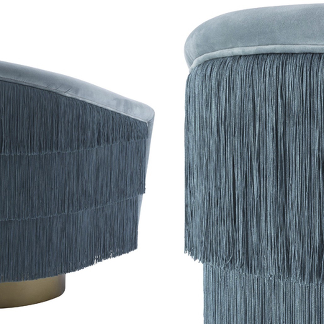 Кресло Eichholtz Swivel Chair Le Vante blue