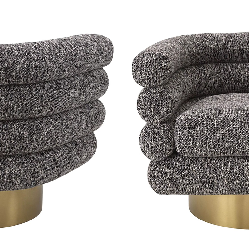 Кресло Eichholtz Swivel Chair Maguire Cambon Black